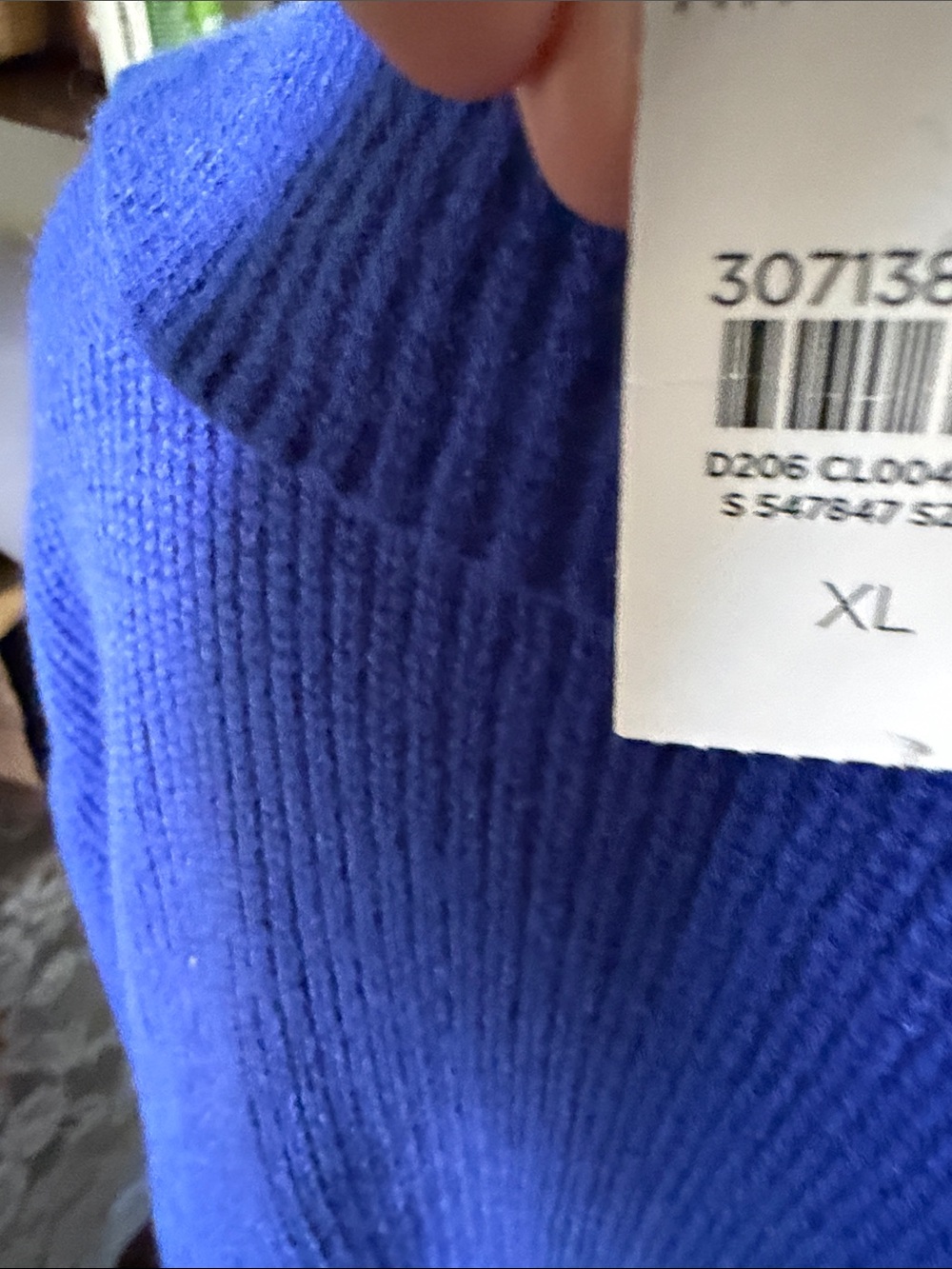 Ann Taylor Long Open-Front Cardigan in Royal Blue - Picture 3 of 5
